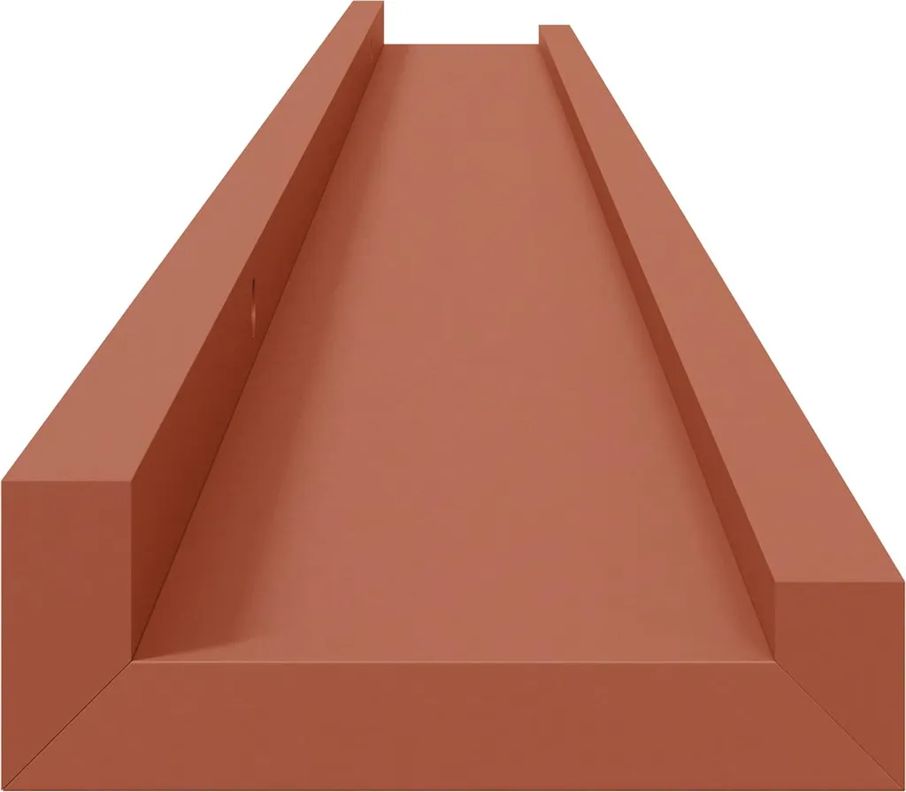 Mensole a Scomparsa SYFAX 100cm Rosse - Set 4 Pezzi Legno - 8