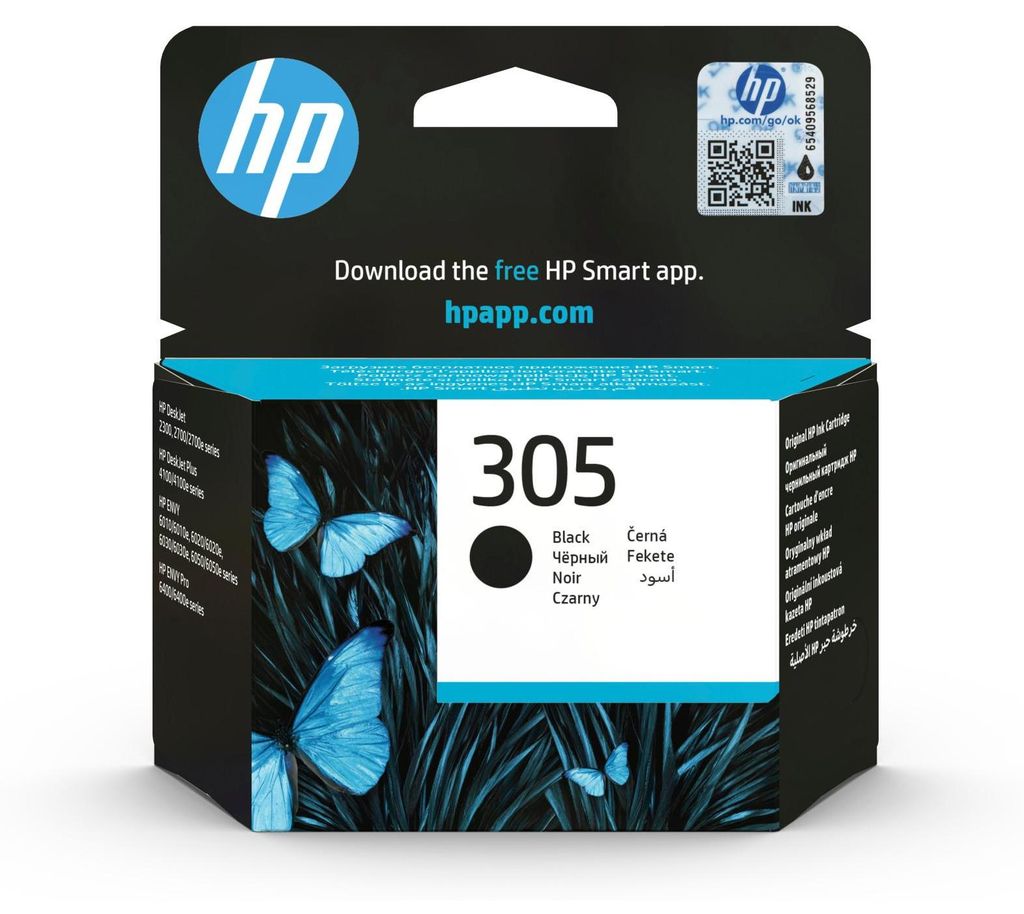HP 305 Black Original Ink Cartridge cartouche d'encre 1 Image du produit 