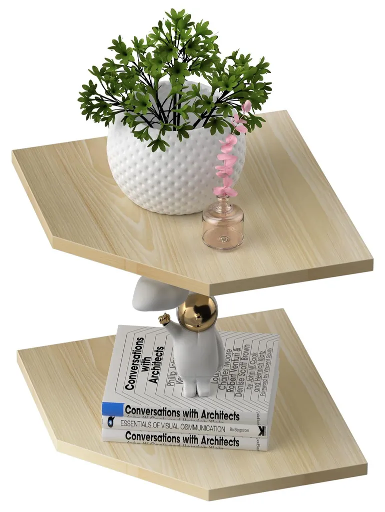 Étagère d'angle gain de place lot de 2 pour organiser les coins vides