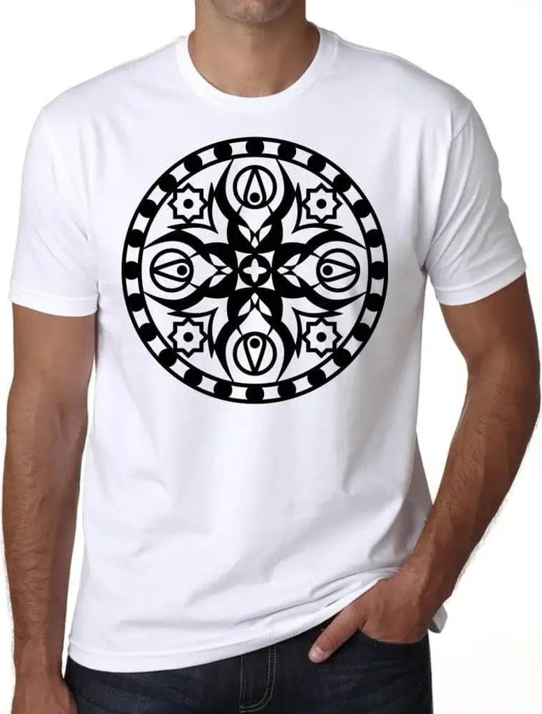 Herren Grafik T-Shirt Mandala spirituelle Meditation 4 – Mandala Spiritual Meditation 4 – Öko-Verantwortlich Vintage Jahrgang Kurzarm Lustige ...
