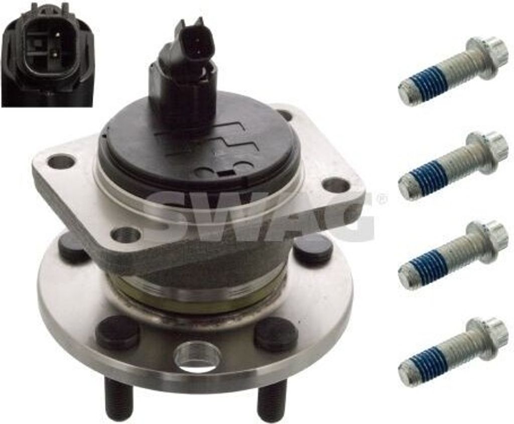 SWAG Radlagersatz Hinten Links Hinten Rechts für FORD MONDEO III Kombi (BWY) Schrägkugellager 83mm 50 91 9983