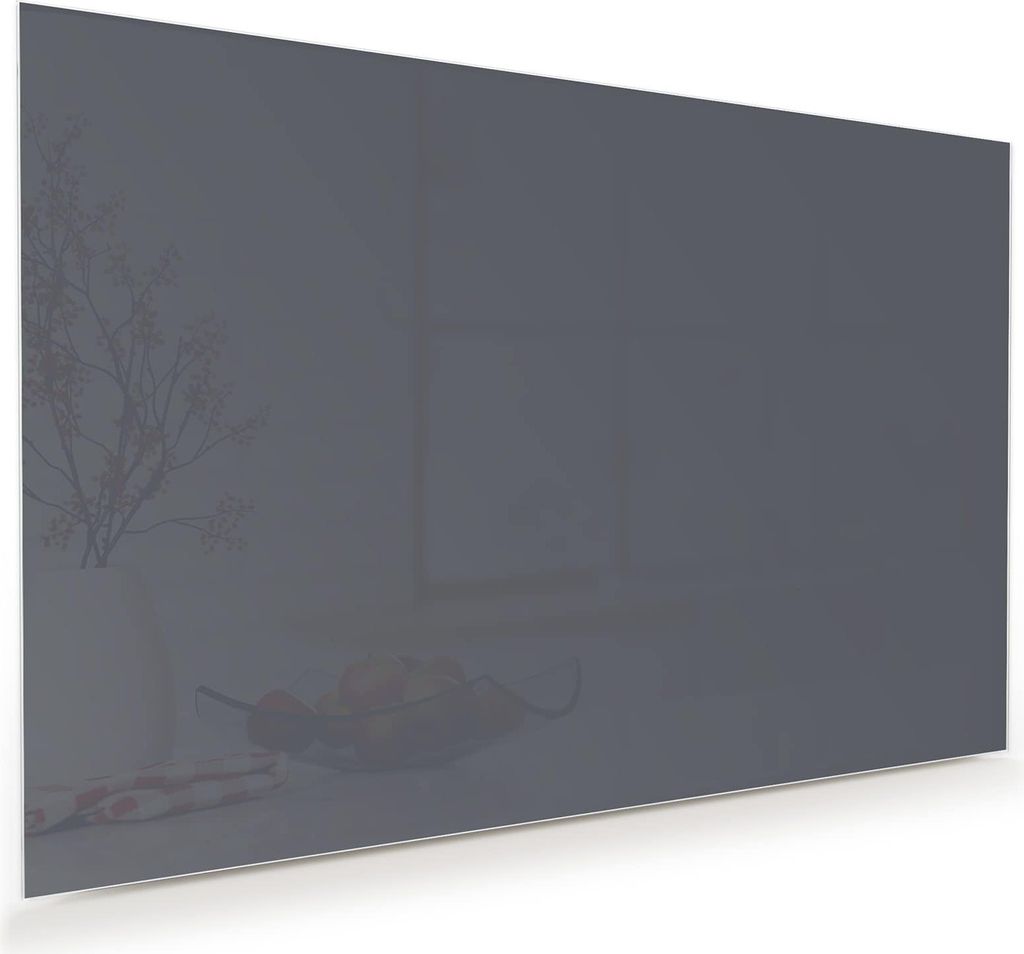 Glasbild 60x40cm in XXL für Wohnzimmer, Schlafzimmer Motiv Dunkelgrauer Hintergrund