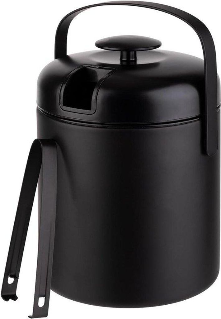 Schwarze Eismaschine 14cm Ø 22cm hoch 13L