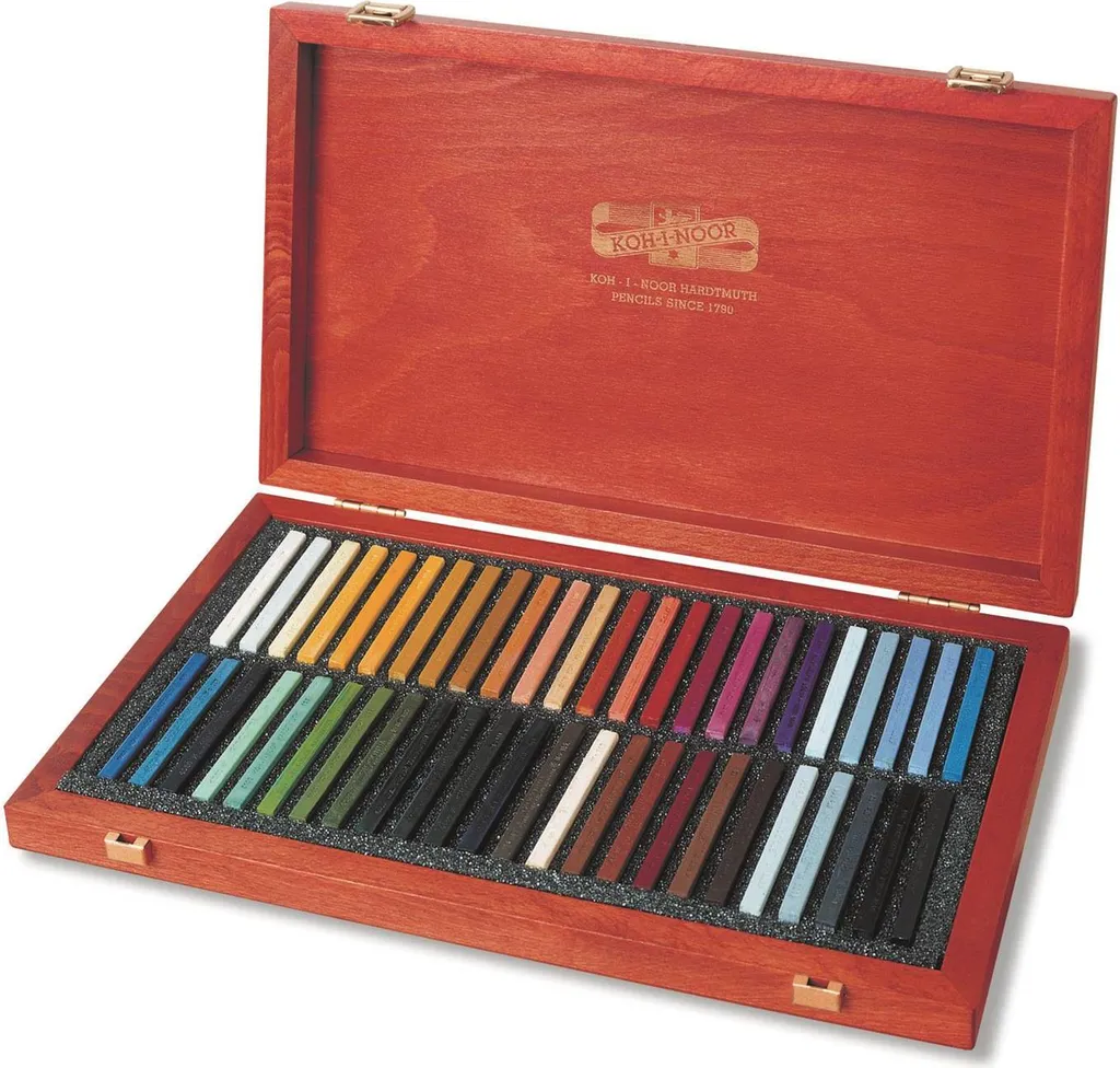 Kit Pastels à l'Huile Gioconda 48 Couleurs : Évitez la Casse en Boîte Bois