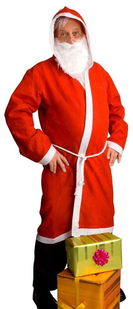 Cappotto di Babbo Natale con barba Immagine del prodotto 