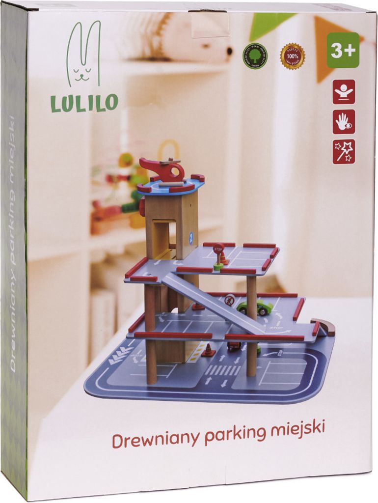 Drevené parkovisko LULILO BENINO dvojpodlažná mestská garáž Obrázok produktu 9