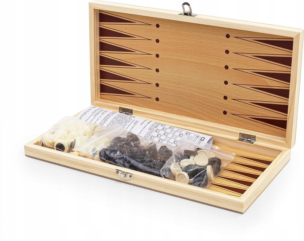 Schachspiel 3 in 1 Magnetisches Schachspiel Aus Holz 34 cm Produktbild 