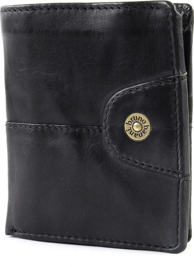 Mini Wallet Cuir Véritable Noir bruno banani Williamsburg Ultra Plat