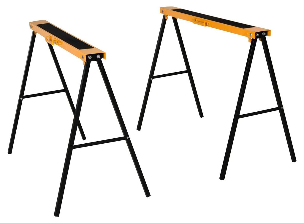 HOMCOM werkbank, zaagpaard, ondersteuningsframe, staal, Productafbeelding 