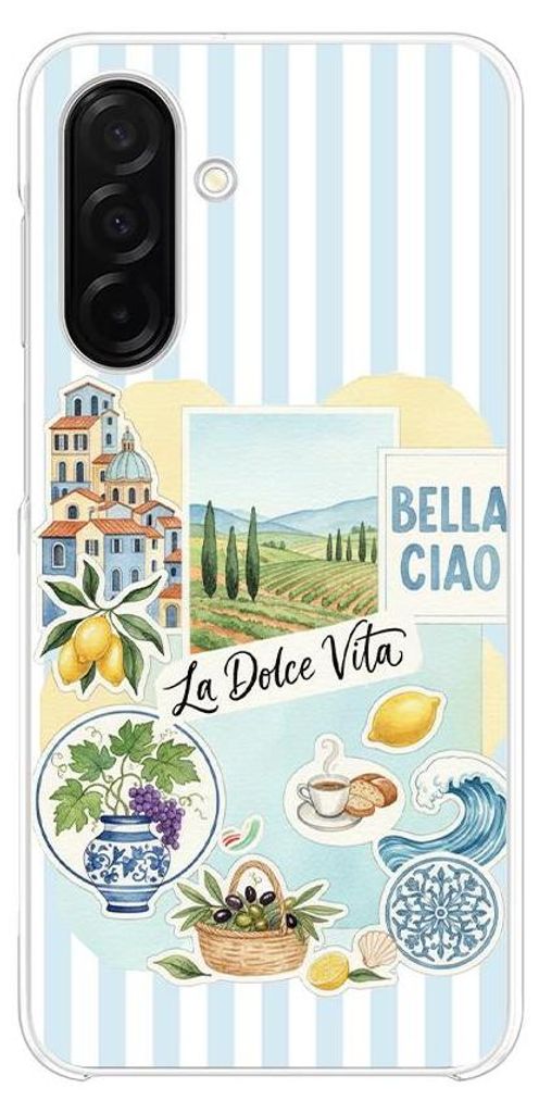 Hartschalenhülle für das Samsung Galaxy A26, kompatibel mit MagSafe, transparent, Urlaub in Italien, italienische Spezialitäten, La Dolce Vita