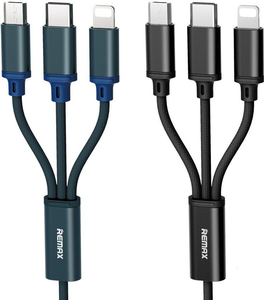 Cavo Micro USB 2m Intrecciato Nylon Blu, Ricarica Rapida 2.4A E Sincronizzazione, Resistente