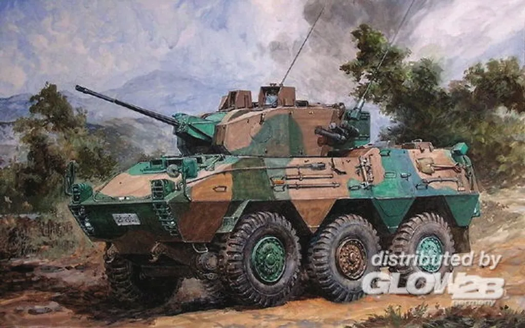 Véhicule Militaire JGSDF Type 87 Trumpeter 1:35 avec Détails Photo-Découpés