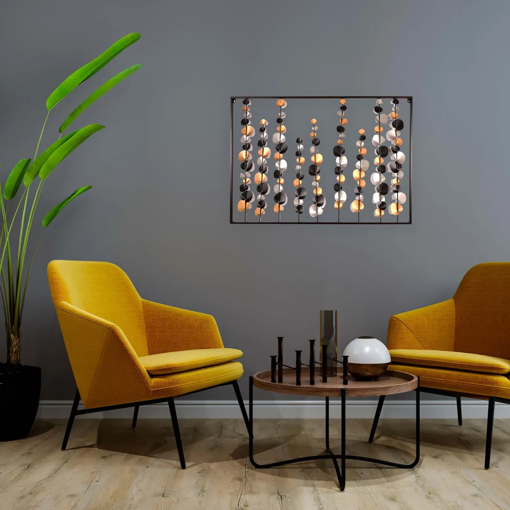 Tableau en Métal Fleuri 100x70cm : Objet Déco Mural Grand Format Chic - 2