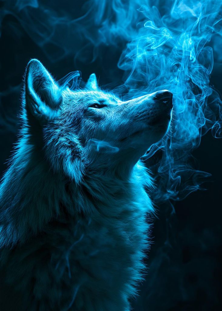 Poster 25x35cm Atem des Wolfes