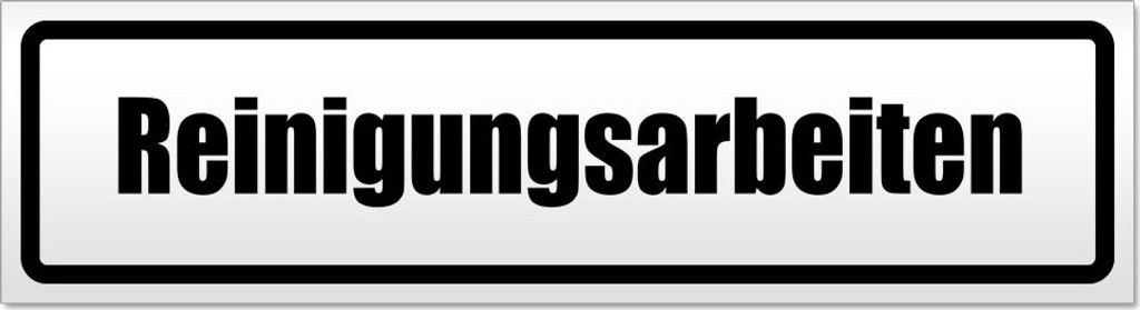 Reinigungsarbeiten Magnetschild Schild magnetisch