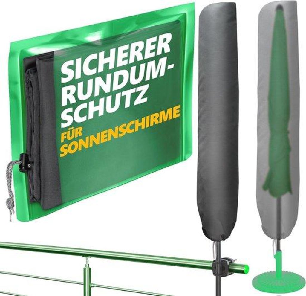 Runder Sonnenschirmbezug 200cm Polyester mit Reißverschluss