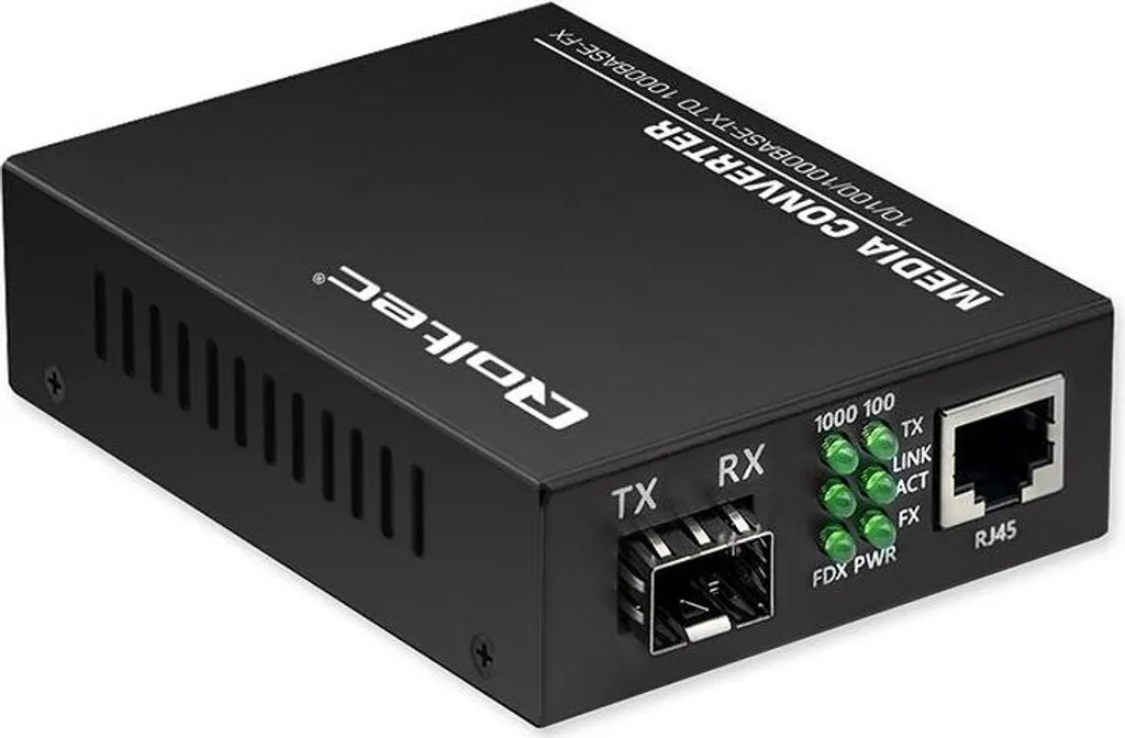 Convertisseur de Média Ethernet vers SFP Switch Réseau 10/100/1000M