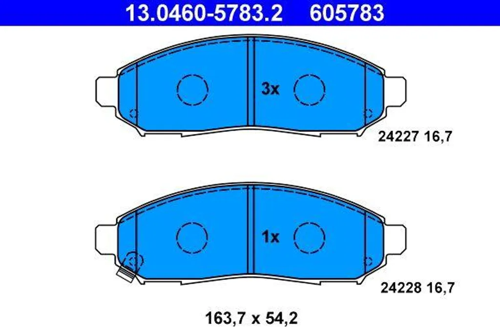 Plaquettes de frein à disque pour Nissan NP300 et NV200 - Qualité OE