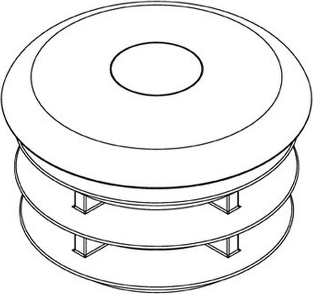 Verschlusskappe aus Kunststoff, 3/4" (26,9 mm)
