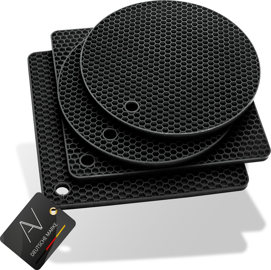 AVANA Silikon Untersetzer (4er Set) Premium Topfuntersetzer Produktbild 
