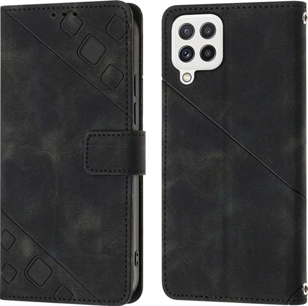Hülle für Samsung Galaxy A22 4G/F22/M22 Prägung Flip Leder Produktbild 