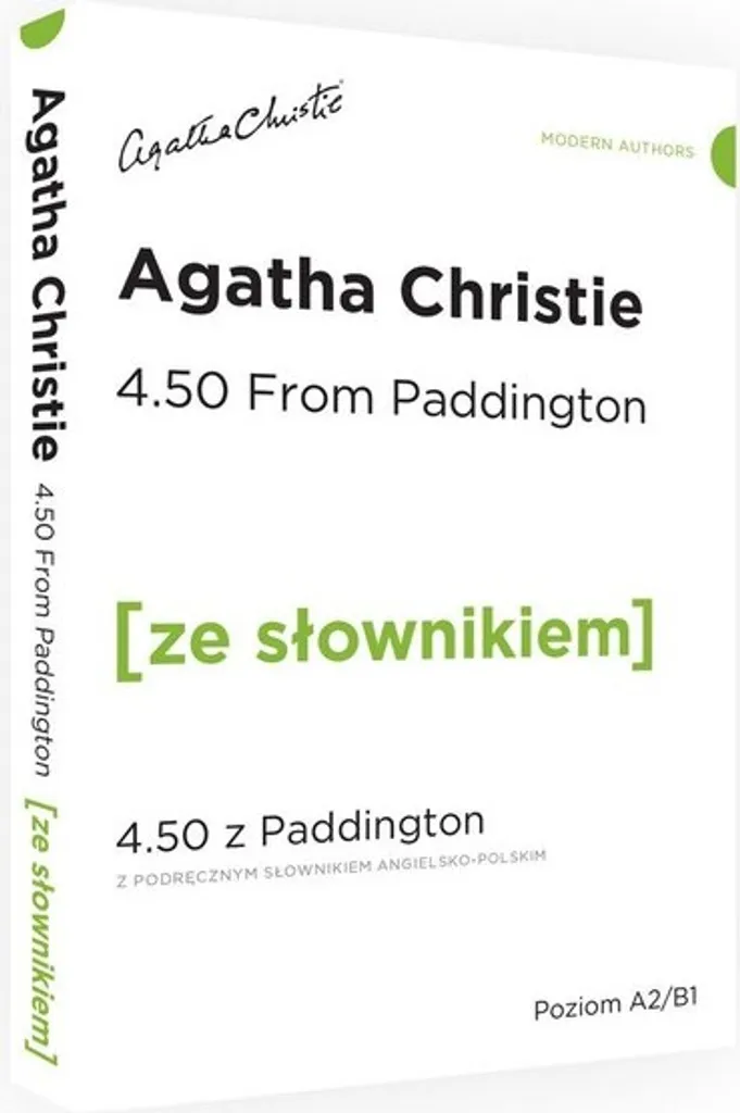4.50 From Paddington Agatha Christie Roman Polonais avec Dictionnaire