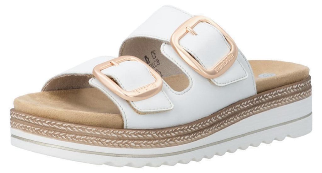 Remonte Espadrilles Pantoletten Damen 32313933313934 Weiß 38 EU