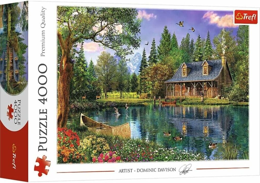 Trefl Puzzle Hütte am See, 4000 Teile, 136 x 96 cm, 45005 Immagine del prodotto 