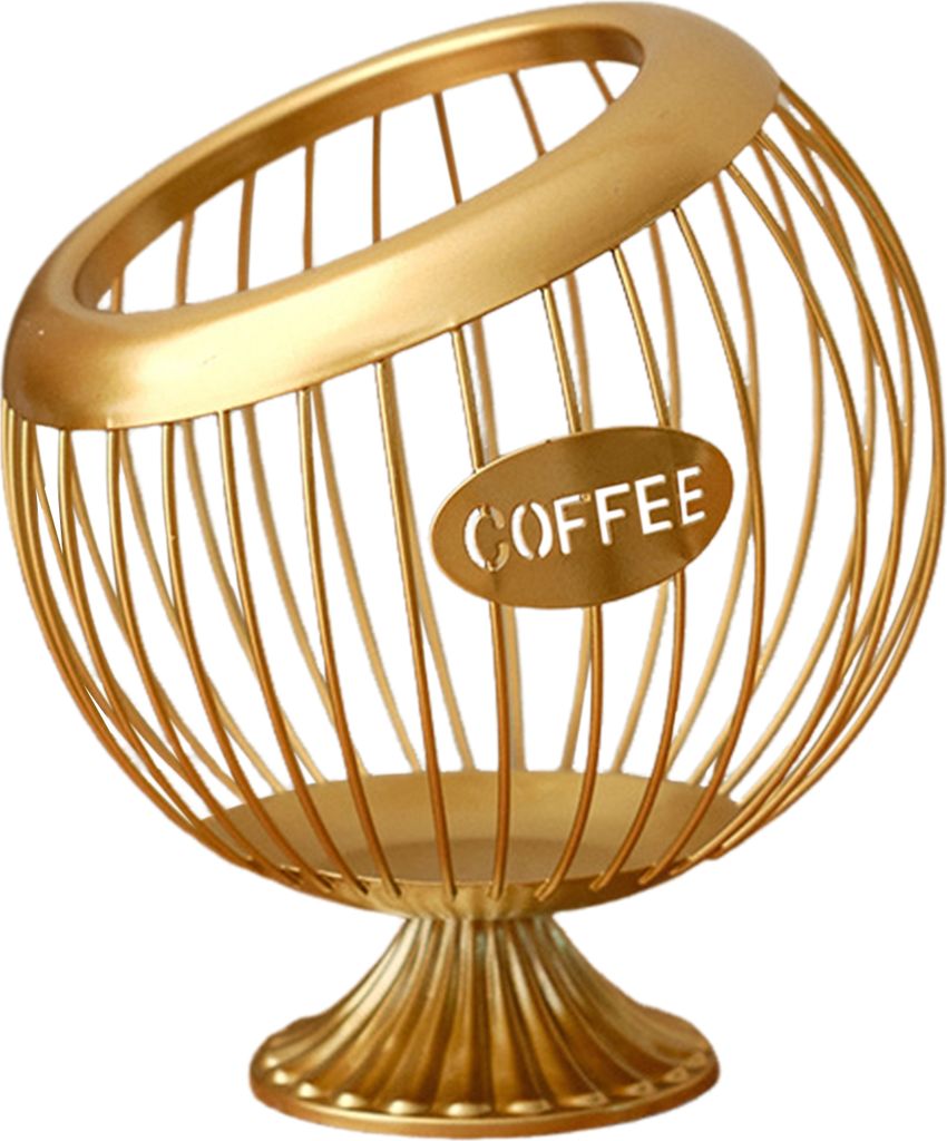 K-Cup-Halter für die Theke, Aufbewahrungskorb für Kaffeepads aus Metall, große Kapazität, K-Cup-Organizer für Keurig, Nespresso, Vertuo, Kaffe...