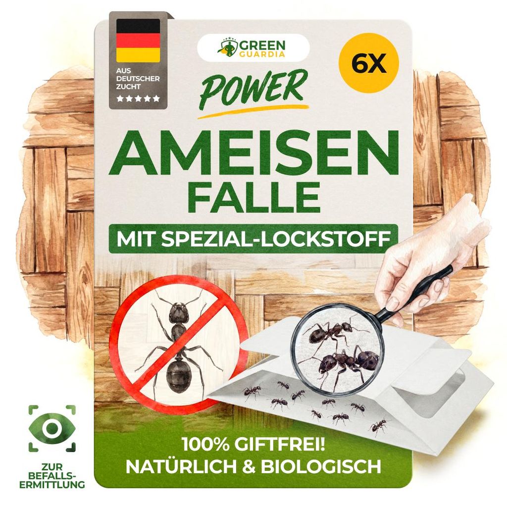 Ameisen Falle mit Spezial-Lockstoff – 6x Fallen – Ameisen Produktbild 