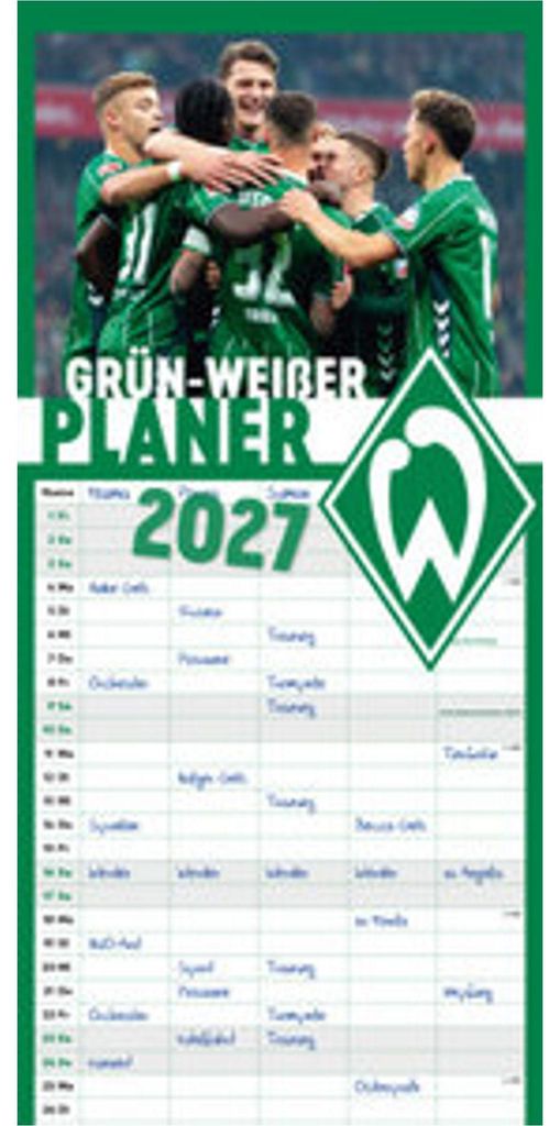 Agenda verde e bianca 2027 Immagine del prodotto 