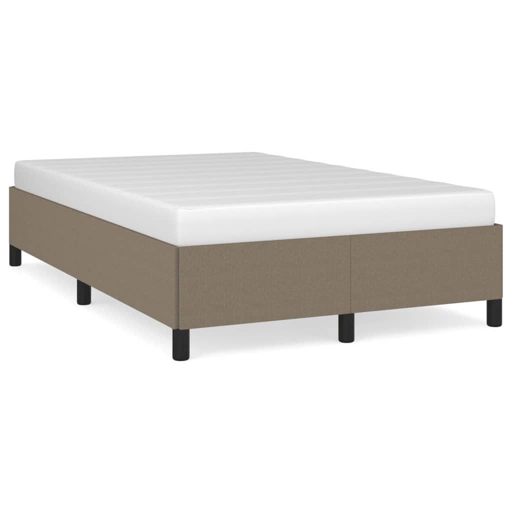 Bettgestell ohne Matratze Taupe 120x200 cm Stoff