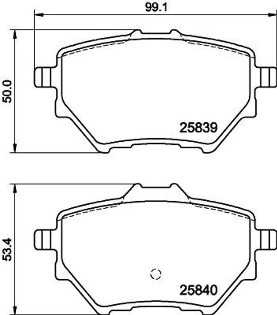 Plaquettes de frein HELLA OE 1609000680 avec technologie anti-bruit