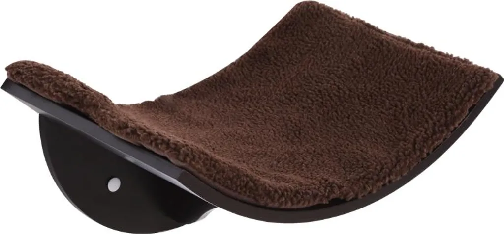 Scaffale Gatti Parete Fortuna Lai - Letto Peluche Marrone 41x28cm