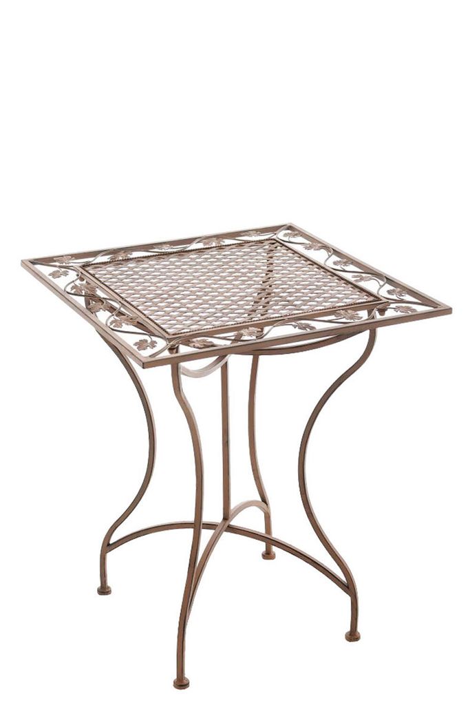 CLP Eisentisch Asina 60 x 60 cm,antik braun