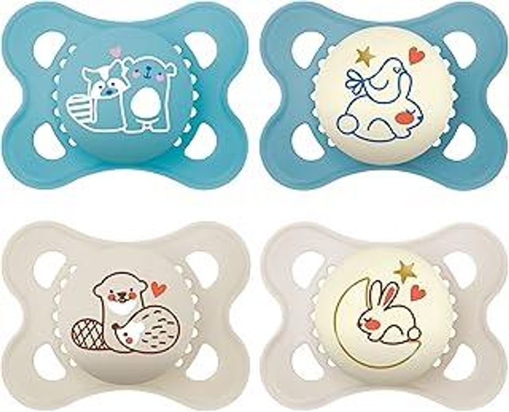 MAM Original Day & Night Matt Schnuller | 0-6 Monate | Schnuller für Neugeborene | 94% Akzeptanz | beugt Zahnfehlstellungen vor | mit Zahnmedizine...