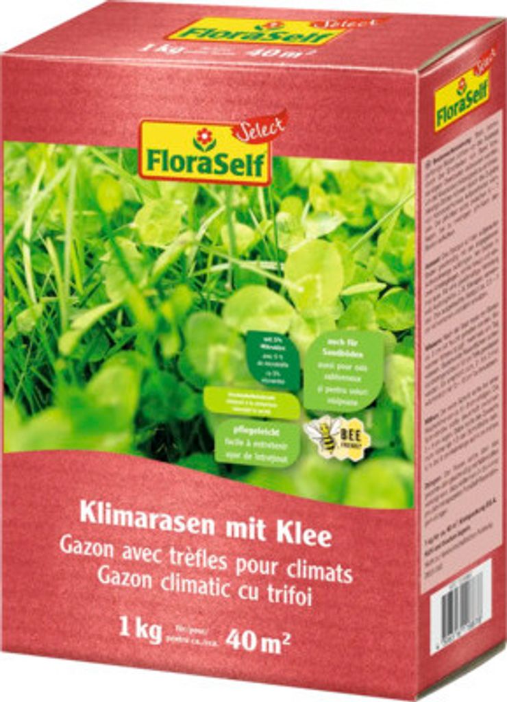 Klimarasen mit Klee FloraSelf Select 1 kg / 40 m²