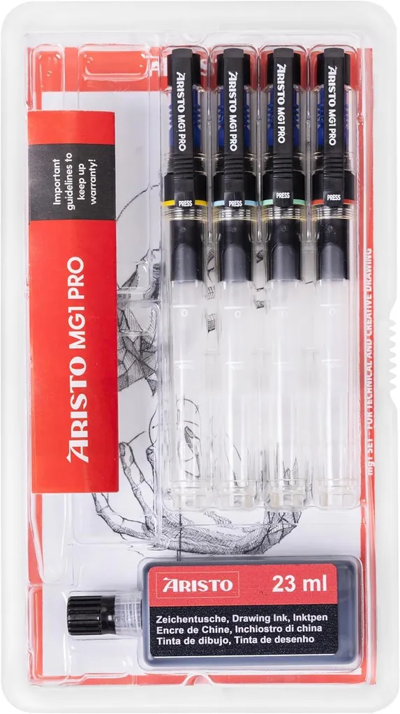 Finissez-en avec les bavures grâce aux stylos Aristo mg1, set de 4