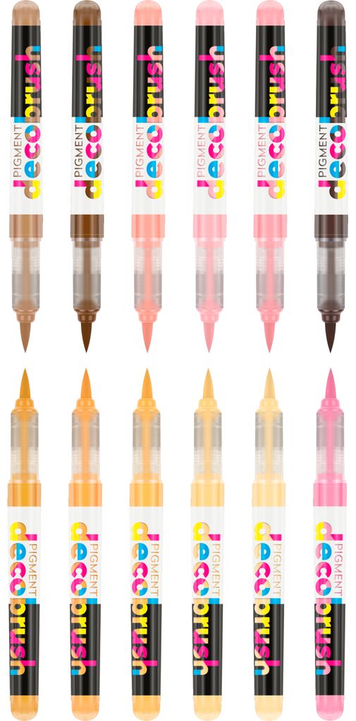 Karin Brushmarker Set Pigment Nude Farben - 12 Stück Acrylmarker