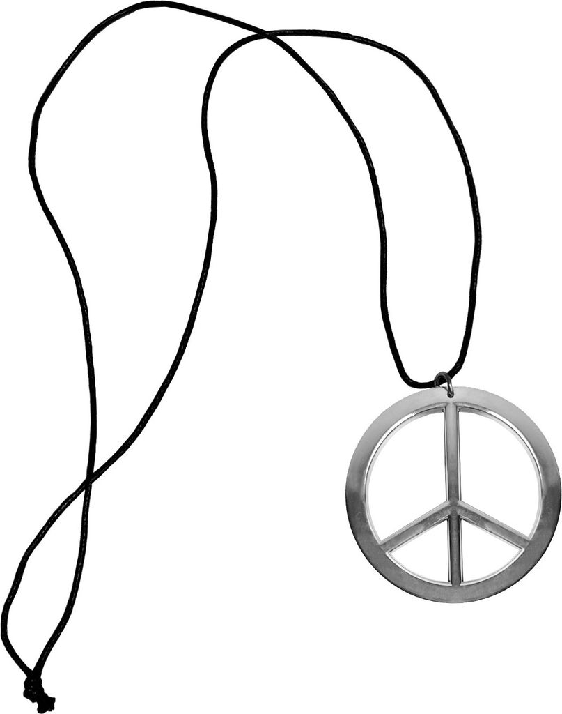 Oblique Unique Hippie Peace Kette 60er 70er Jahre Flower Produktbild 