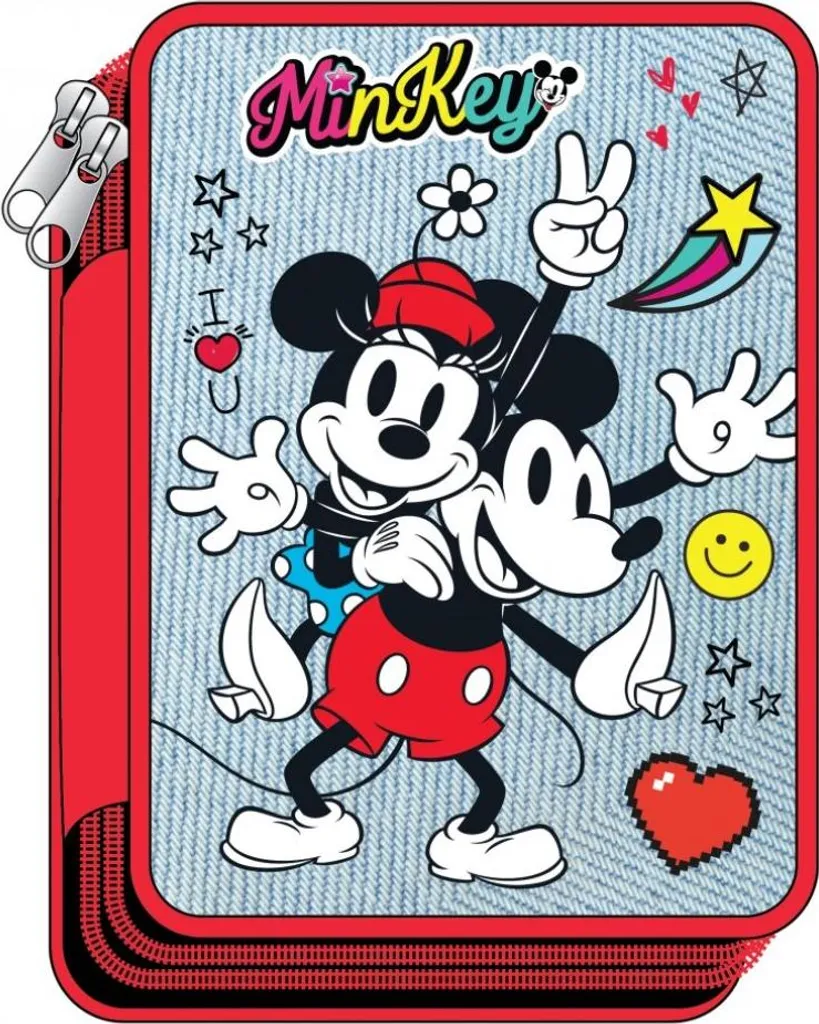 Regalo Disney: Astuccio Minnie Mickey 2 Scomparti per Nipoti