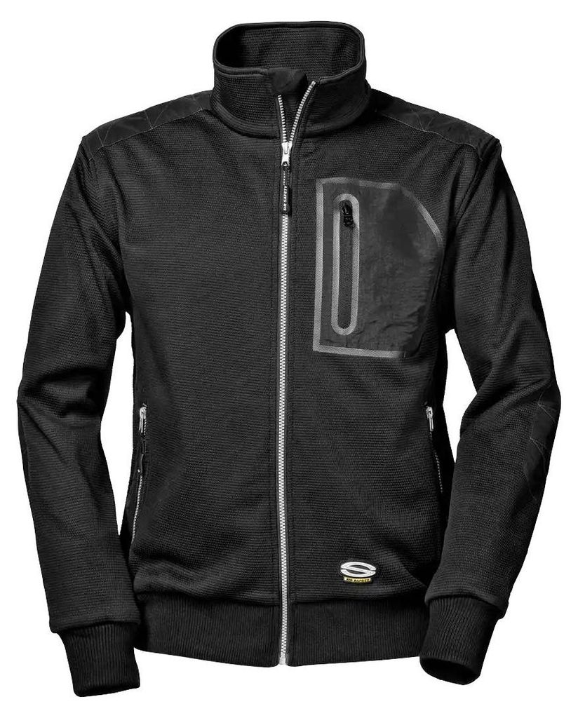 Sir Safety Murano Herren Softshell-Arbeitsjacke winddicht und abriebfest, XL, Schwarz