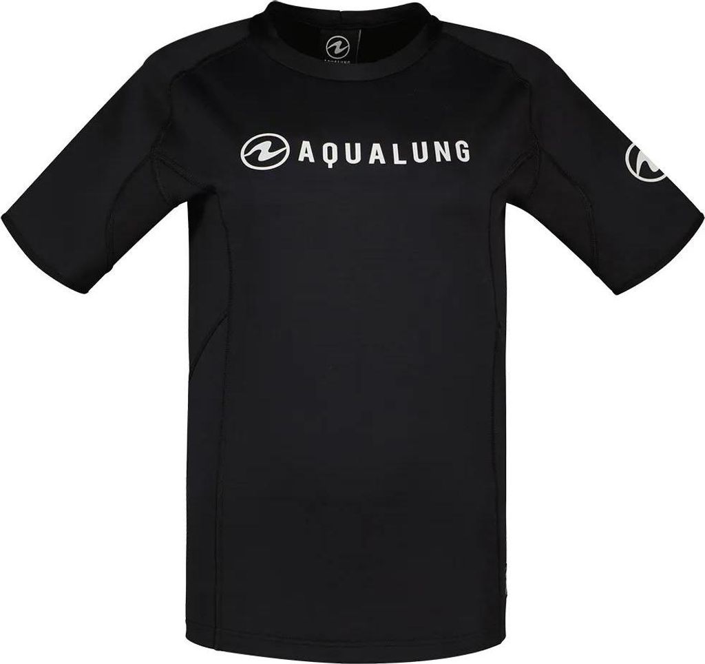 Aqualung Top Ceramiqskin Damen Rashguard Kurzarm Schwarz M Damen Schwarz M