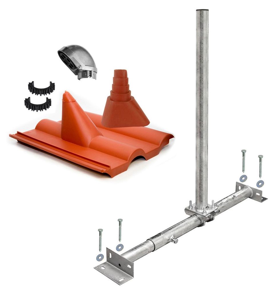 PremiumX X100-48F Dachsparrenhalter Frankfurter Ziegel SAT Produktbild 