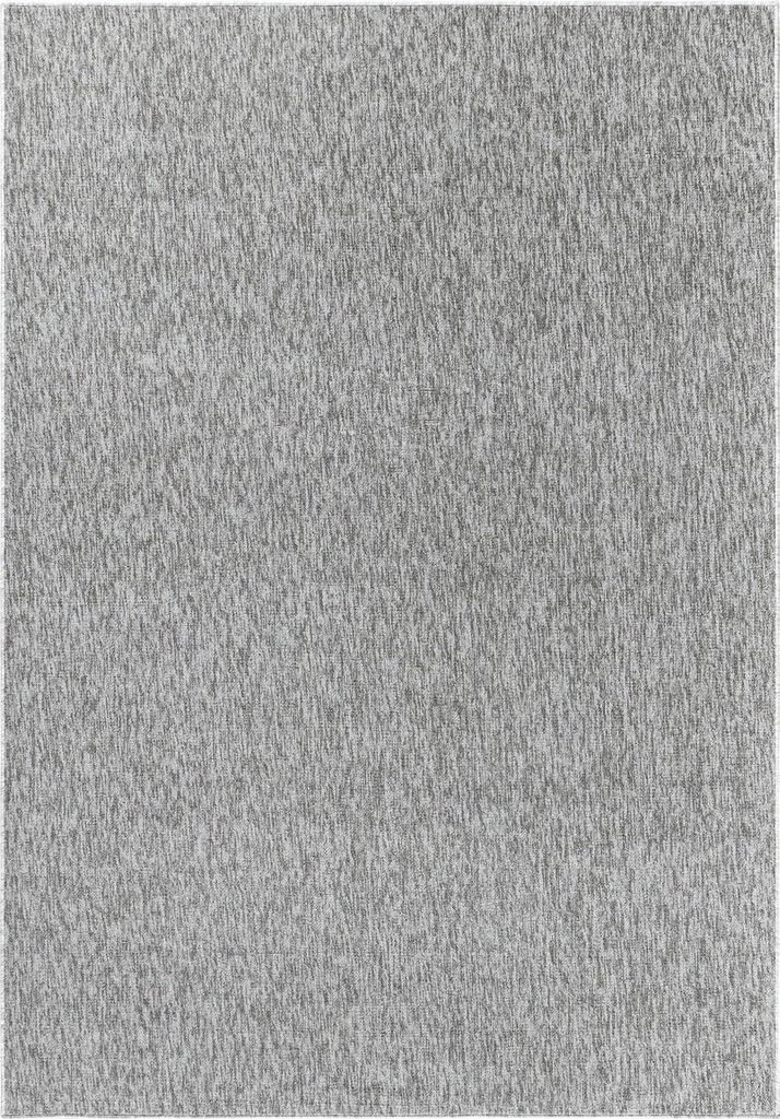 Kurzflor Teppich NIZZA Hellgrau 240 x 340 cm