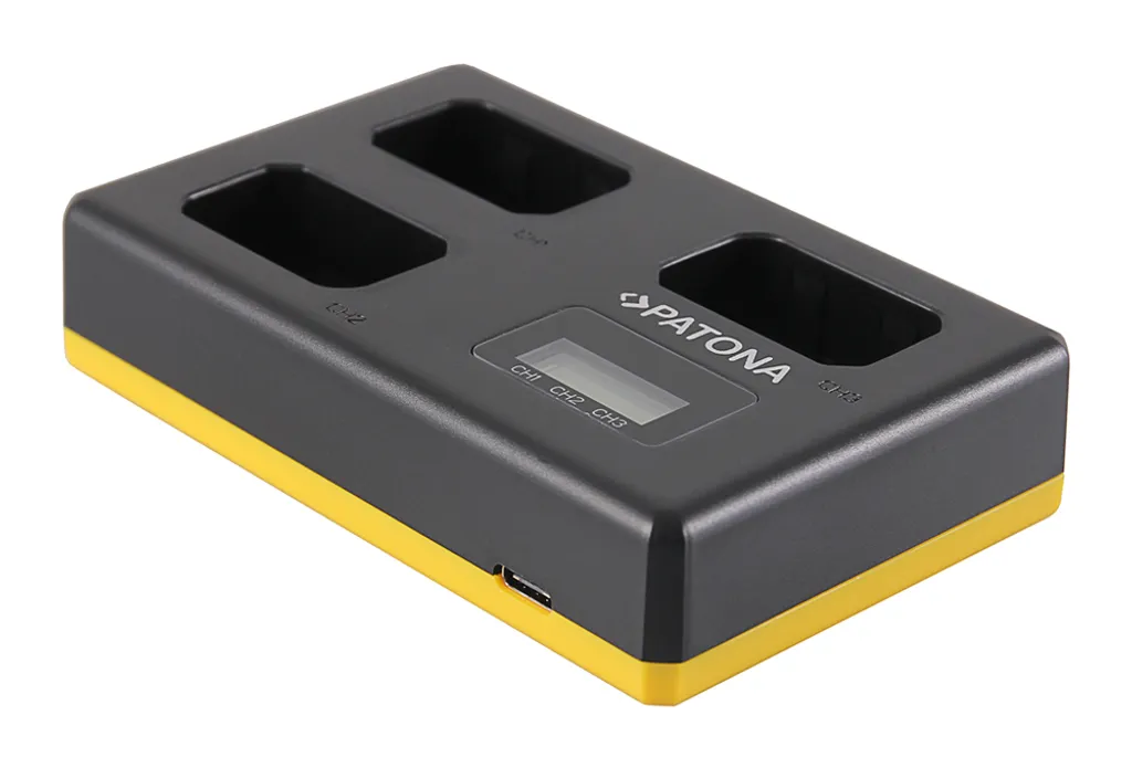 Station de Charge Triple pour Batterie NP-FW50 avec Affichage Digital