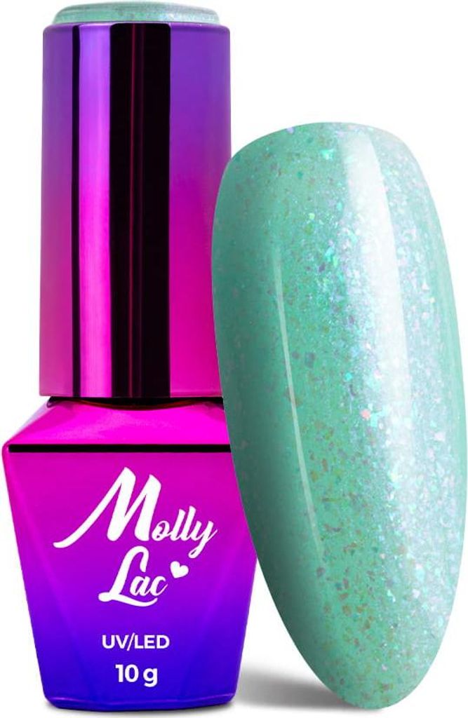 MollyLac Mermaid Whispers Green Sea of Sin Hybrid Nagellack 10g Nr. 591