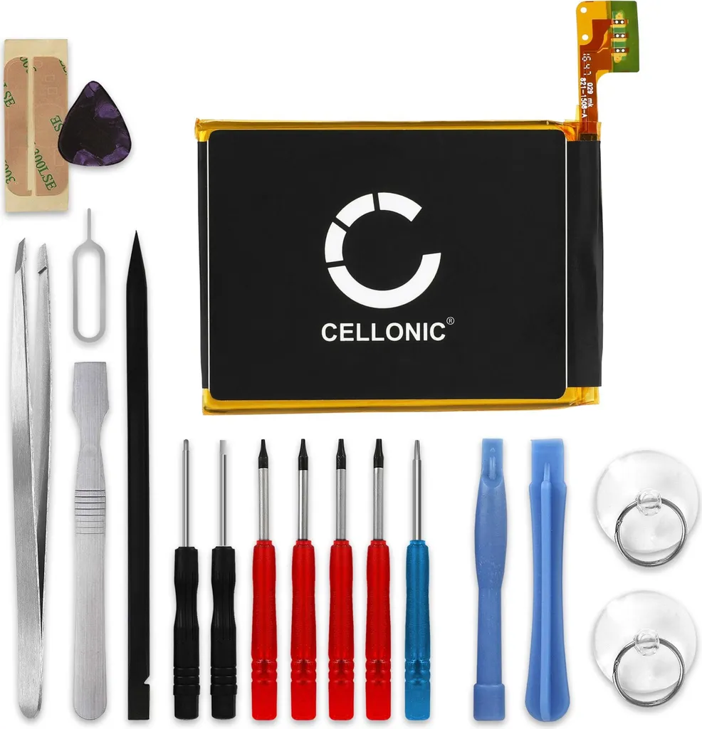 CELLONIC, Batteria per Lettore MP3 compatibile con Apple iPod Touch 5 Gen. - A1509, 5 - A1421 (3.7V, 1000mAh) + Set di attrezzi