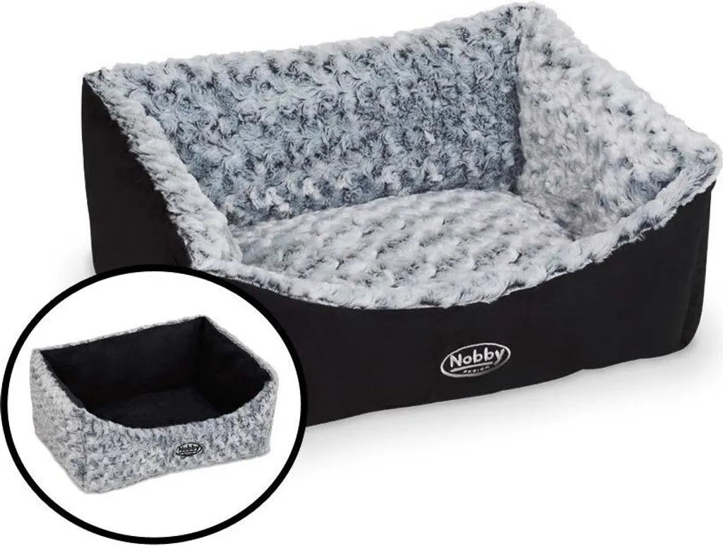 Nobby Arusha Letto Comfort Nero 45x40x18cm - Lavabile e Resistente
