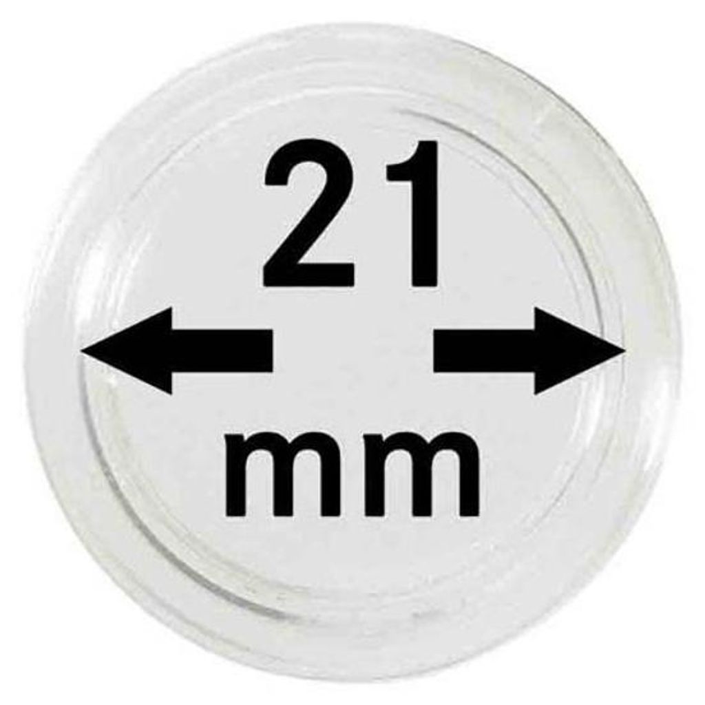 Lindner 2250021P Münzkapseln 21 mm-10er Pack Produktbild 